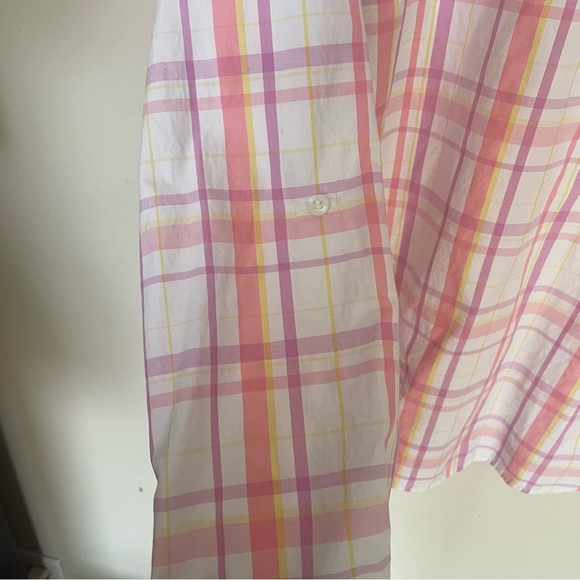 Caribbean Joe & Company  women’s button down pink/yellow/purple size 2x - Picture 5 of 6